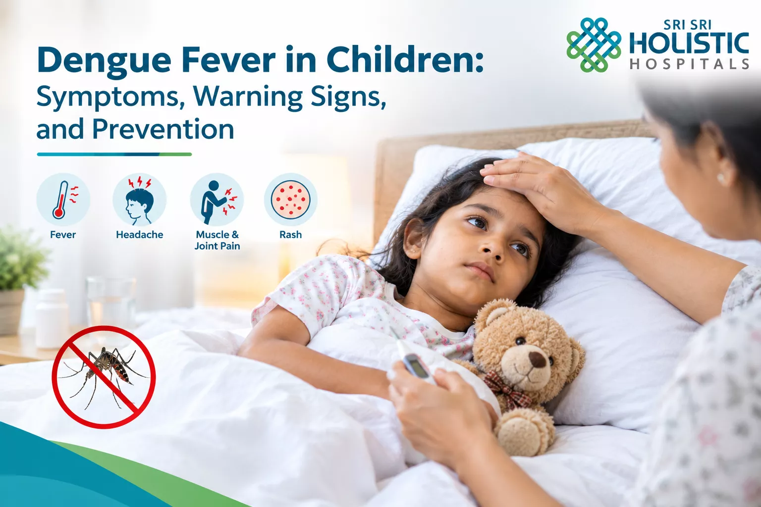 Dengue fever in children showing symptoms, warning signs and prevention tips