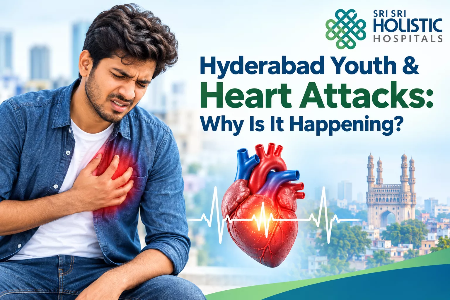 Heart attack risks in young adults in Hyderabad