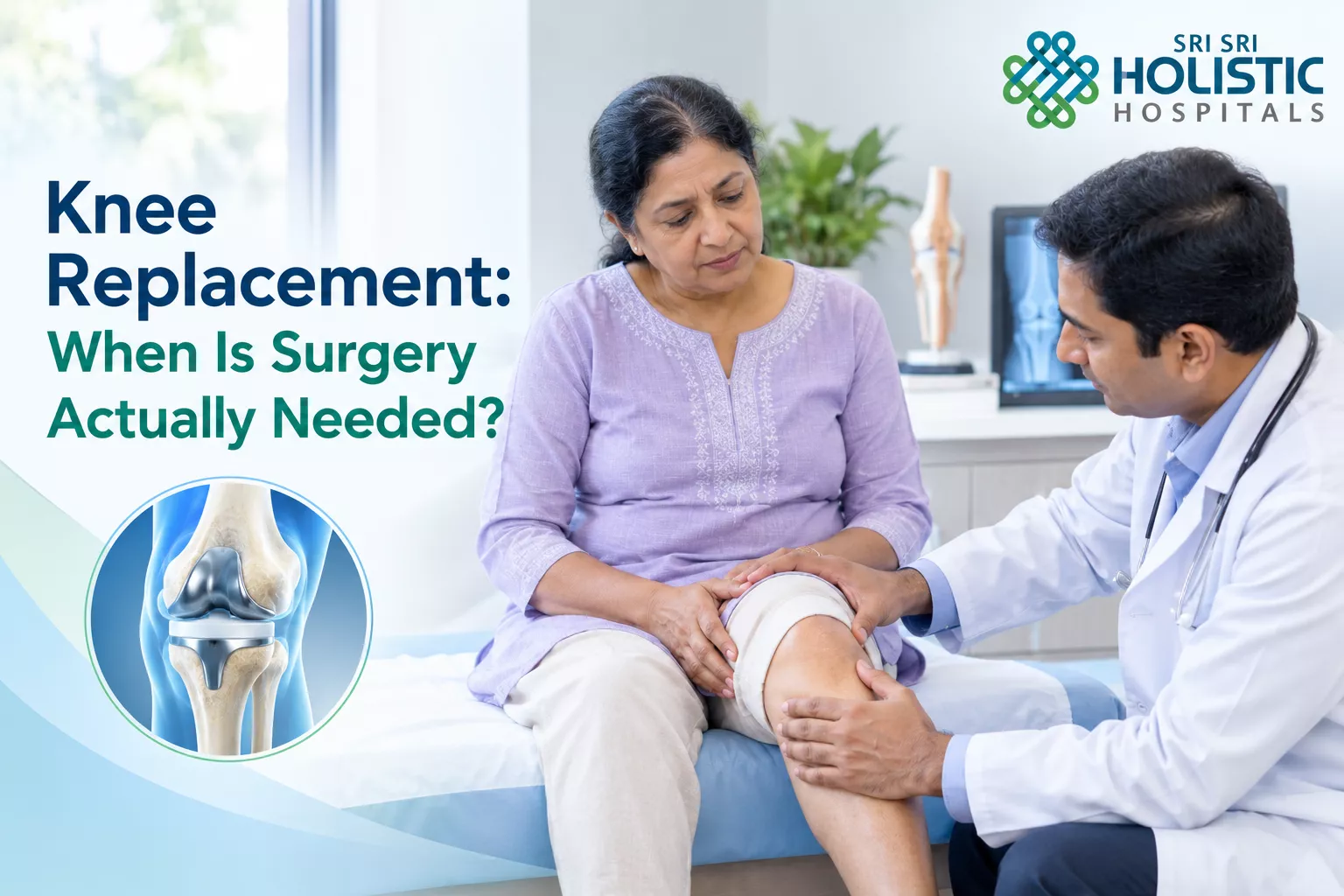 Knee replacement surgery for severe knee pain