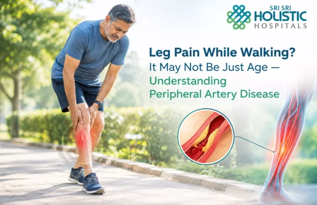Leg pain while walking due to peripheral artery disease